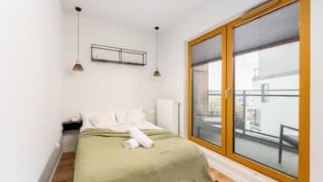 Apartemen Comfort, balkon, pemandangan kota