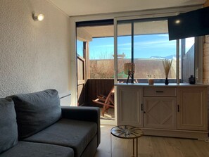 Living area - Bright studio, mountain view - 4 guests (Pra-Loup)