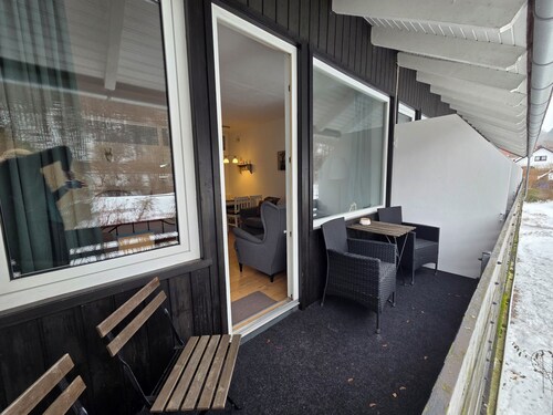 Haus Jörn, Ferienapartment Eule mit eingezäunten Garten