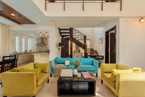 Living area - Staymaster Aurum Aqua 3BR Villa  (Vagator)