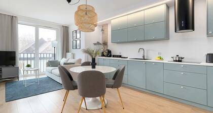 Nadwiślańska 50A Danzig | Ruhiges Studio mit Parkplatz | Balkon