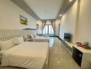 Deluxe Quadruple Room, 2 Double Beds, Sea View | In-room safe, desk, laptop workspace, blackout drapes - Casa De Sol - Wuwei Retreat (Phu Quoc)