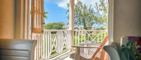 Appartement, 2 chambres, terrasse, vue jardin | Balcon