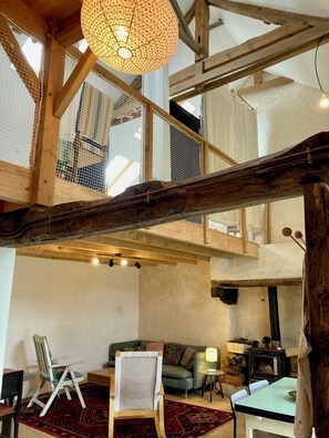 Living area - Gite modulable "Chez Yvette", 65m2 au calme à 800 mètres du centre ville (La Gacilly)