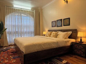 1 bedroom, iron/ironing board, WiFi, bed sheets - 1BHK Near Boudha Stupa • Shama Suites (Kathmandu)