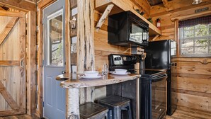 Coffee/tea maker, fridge, microwave - A "Creekside Hideout" with Hot Tub (Cosby)
