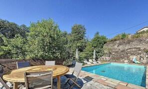 Piscina externa, piscina aquecida