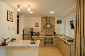 Villa, 3 Bedrooms, Pool View, Beachside | Private kitchen - Staymaster Casa Amaira 3BR Villa  (Vagator)