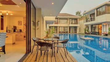 Biệt thự, 3 phòng ngủ, quang cảnh hồ bơi, cạnh bãi biển | Khu ẩm thực ngoài trời