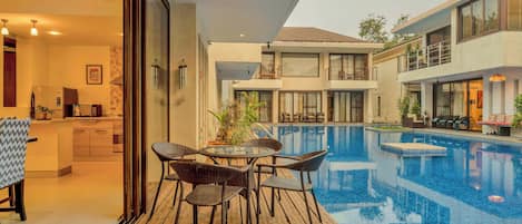 Villa, 3 Bedrooms, Pool View, Beachside | Outdoor dining