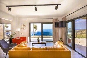 Villa, Balcony, Garden View | Living area - Anemos Luxury Villas (Agios Vasileios)