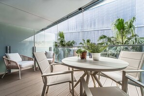 Studio, Terrace | Terrace/patio - Luxury Waterfront Studio Balcony&Parking (Genoa)