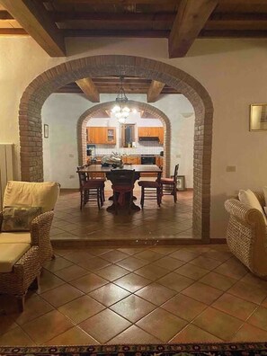 Living area - Stunning Tuscan Farm House with an Olive Grove (Le Lame)