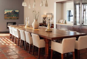 Dining - Luxury 7-Bedroom Manor on Stellenbosch Wine Estate, Mountain & Vineyard Views (Cape Town)