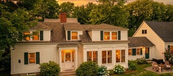 NEW! Greek Revival Retreat - Walk to Harbor, Viking Kitchen, Fireplace, Sunroom