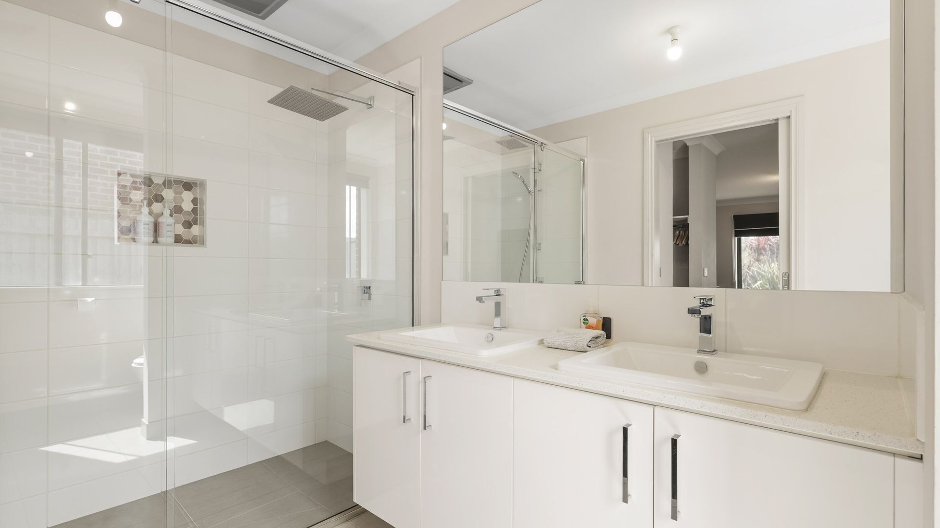 Shower, hair dryer