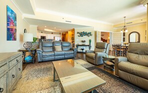 Condo, 3 Bedrooms | Living area - Phoenix West 407 3 Bedroom Condo (Orange Beach)