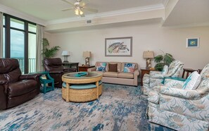 Living area - Phoenix West 2106 3 Bedroom Condo (Orange Beach)