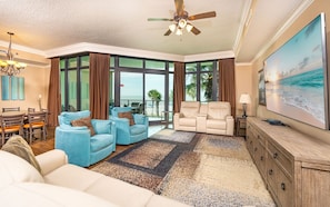 Condo, 3 Bedrooms | Living area - Phoenix West 208 3 Bedroom Condo (Orange Beach)