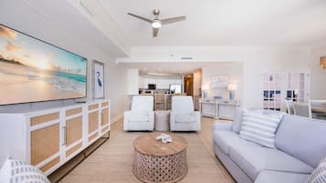 Apartamento, 3 habitaciones | Zona de estar