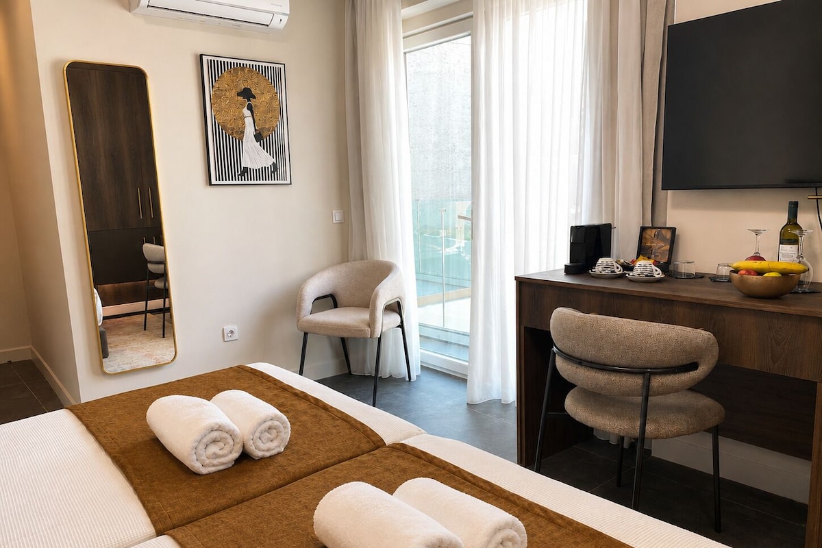 Superior Room with Balcony & City View | In-room safe, blackout curtains, iron/ironing board (on request)
