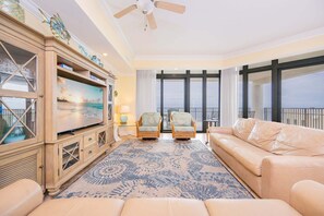 Condo, 4 Bedrooms | Living area - The Oasis 601 Formerly Phoenix West Ii 601 4 Bedroom Condo (Orange Beach)