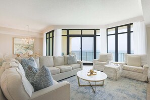 Living area - Phoenix West 2208 3 Bedroom Condo (Orange Beach)