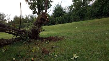 Vue depuis lâhĂ©bergement