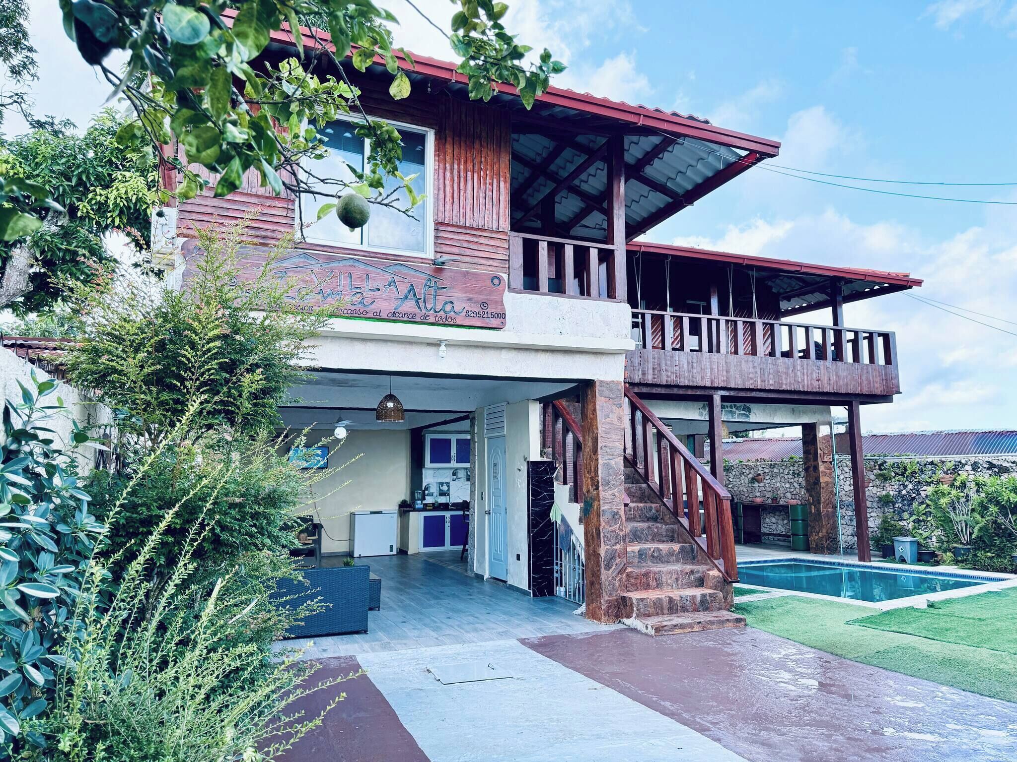 Hytte, 4 soverom, røyk, privat basseng | Eksteriør