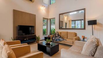 Villa, 3 Bedrooms, Pool View, Beachside | Living area
