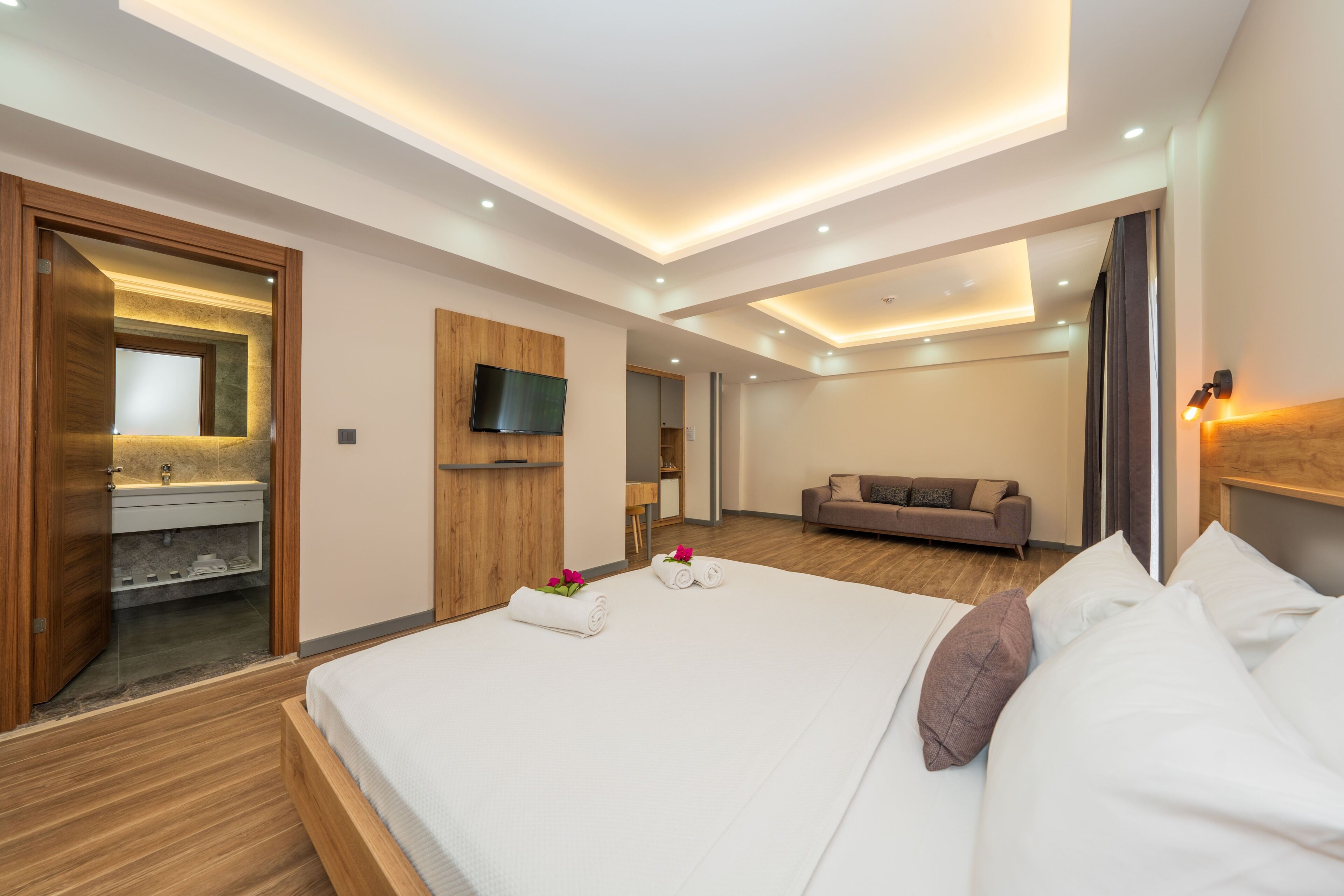 Suíte superior, 1 cama Queen, para não fumantes, vista para a montanha