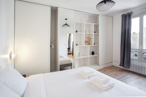 1 多间卧室、熨斗/熨衣板、WiFi、床单