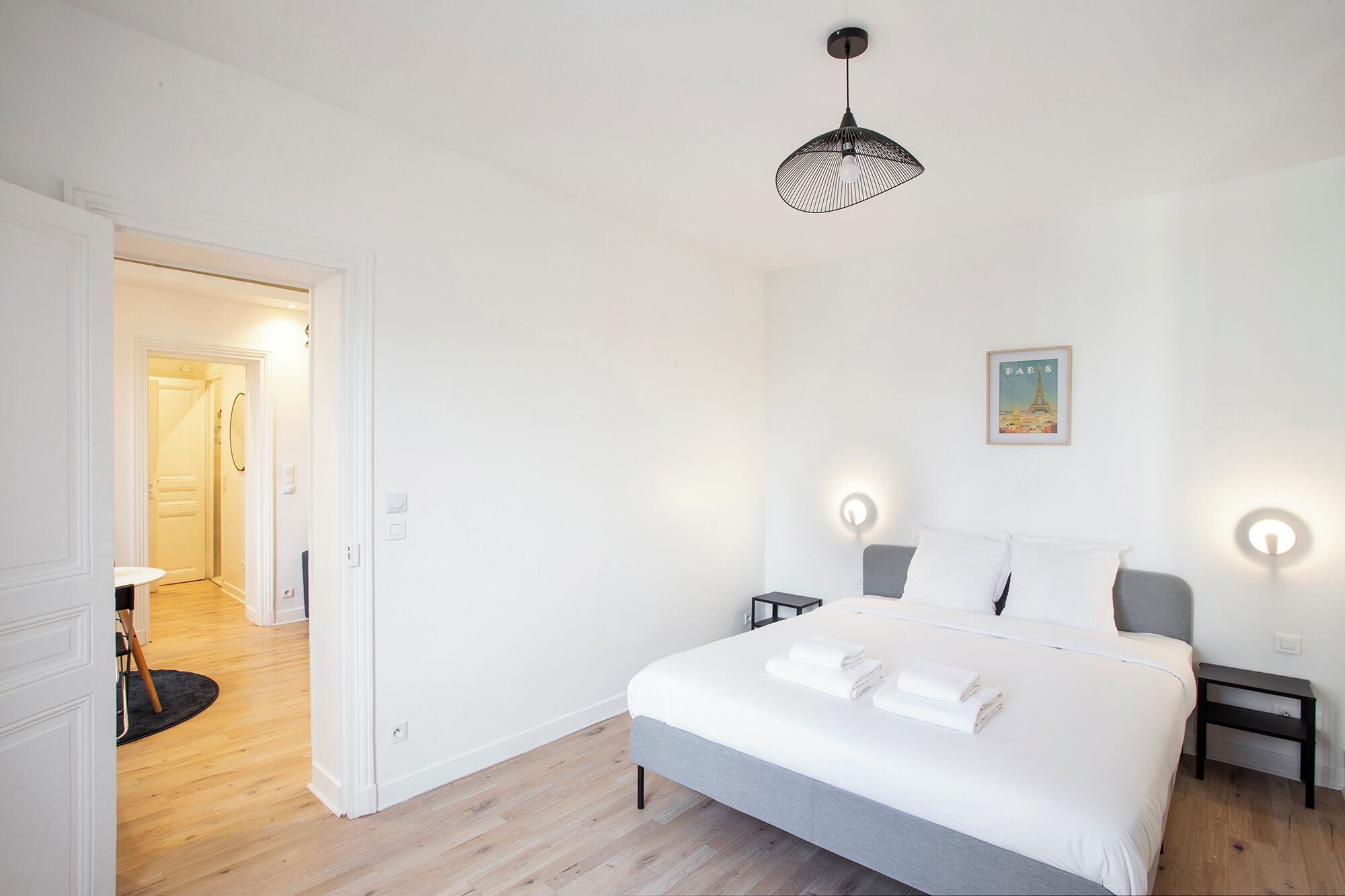 1 chambre, fer et planche à repasser, Wi-Fi, draps fournis
