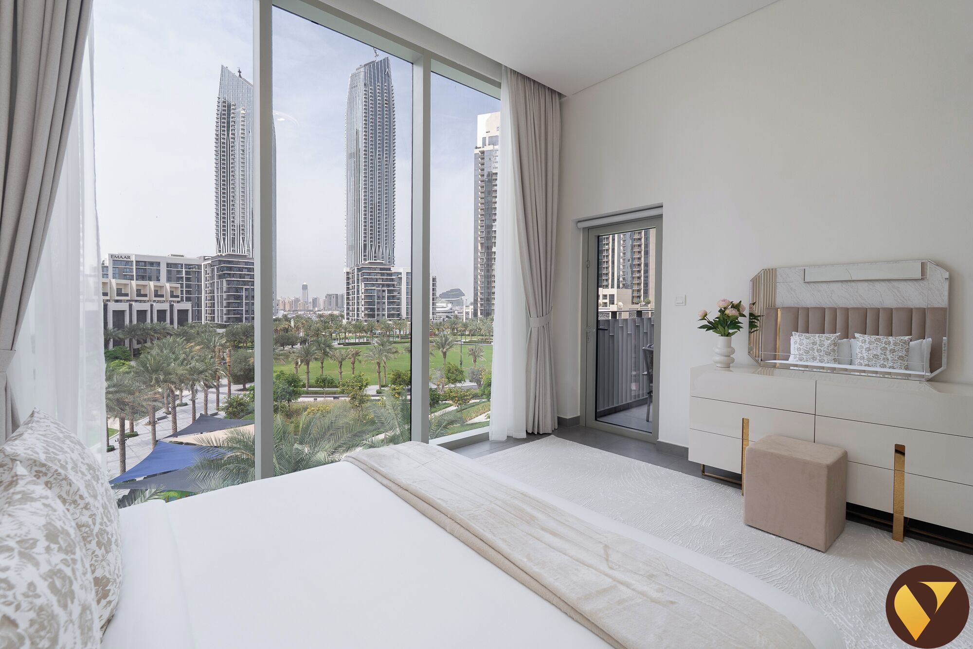 Luxury-Apartment, Balkon, Stadtblick