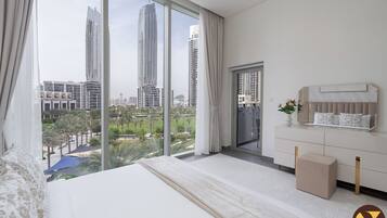 Luxury-Apartment, Balkon, Stadtblick