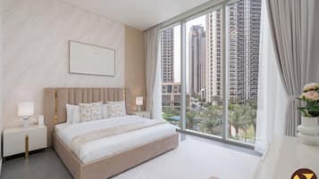 Luksushuoneisto, parveke, kaupunkinäköala