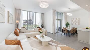 奢华公寓, 阳台, 城市景观 | 起居区