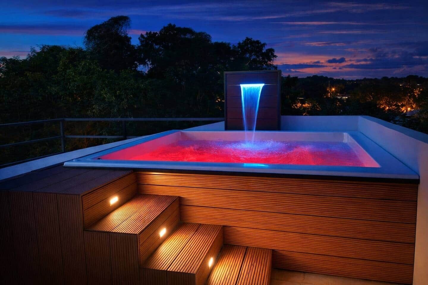 Baignoire à remous extérieure
