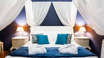 Dobbeltrom – superior, 1 queensize-seng, bassengutsikt