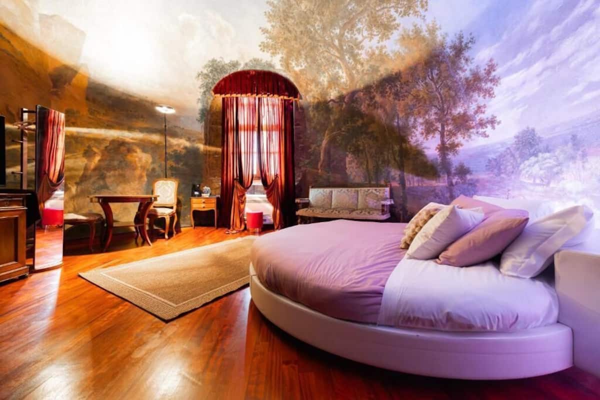 Deluxe tweepersoonskamer, 1 kingsize bed, privébadkamer, uitzicht op de binnenplaats