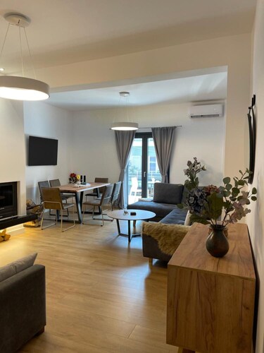 Home Of Olympos Litochoro – 5-Sterne-Apartment mit Meer- und Bergblick