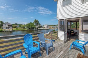 Terrace/patio - JL #707 - M T Pockets - Canal Front - Sound side (Kill Devil Hills)