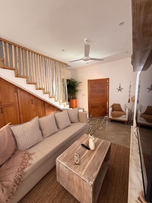 TV, offices - Modern 2BR Casita | Private Jacuzzi Near Beach (Las Terrenas)