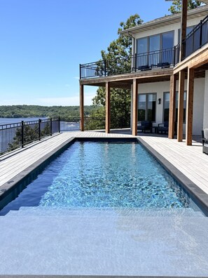 Pool - Cliffside Lodge - Heated Pool, Hot Tub, & Views! (Sunrise Beach)