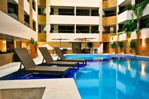 Outdoor pool - Flat 516-GF na praia de Cabo Branco (João Pessoa)