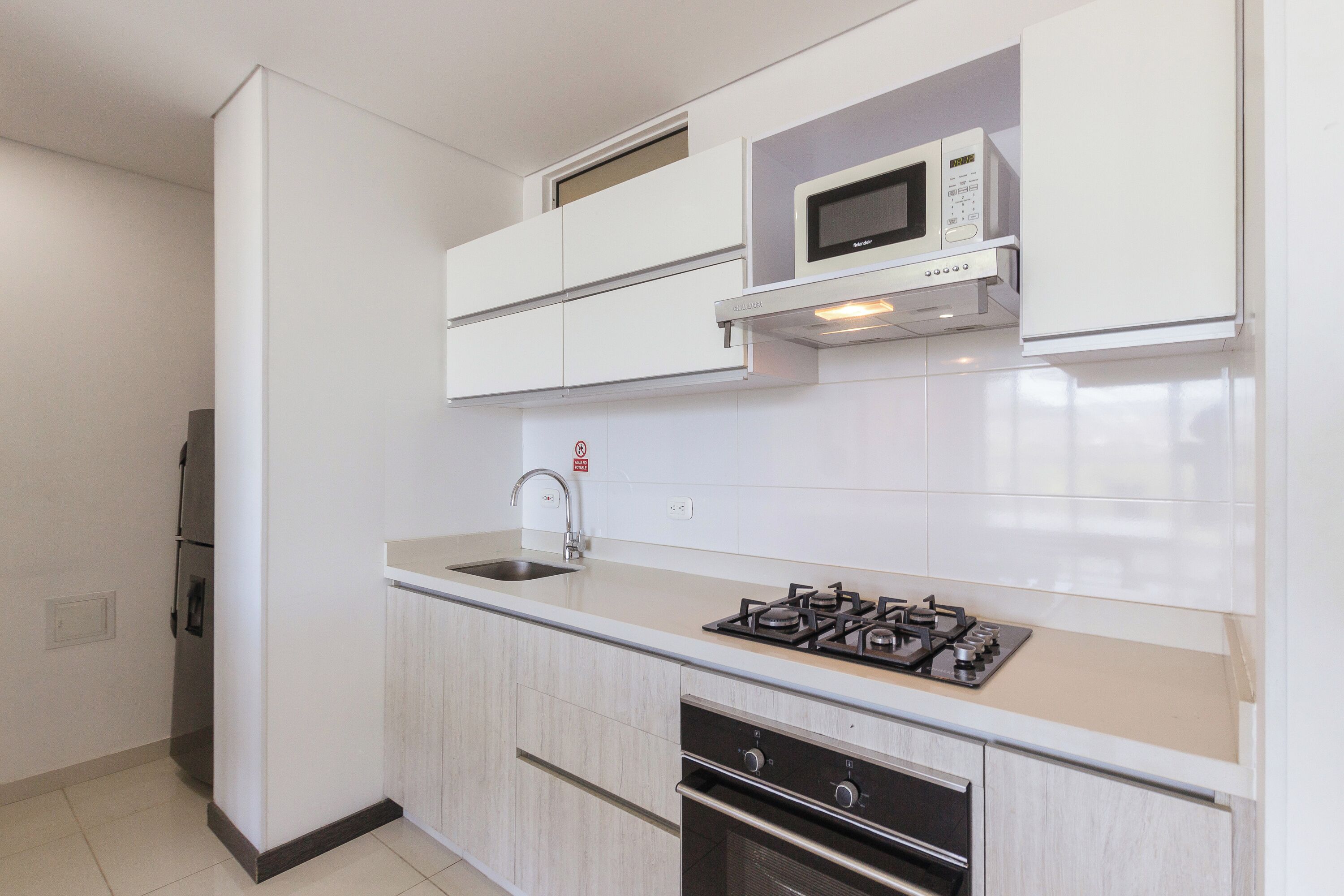 Deluxe Apartment, Balcony, City View | Private kitchen