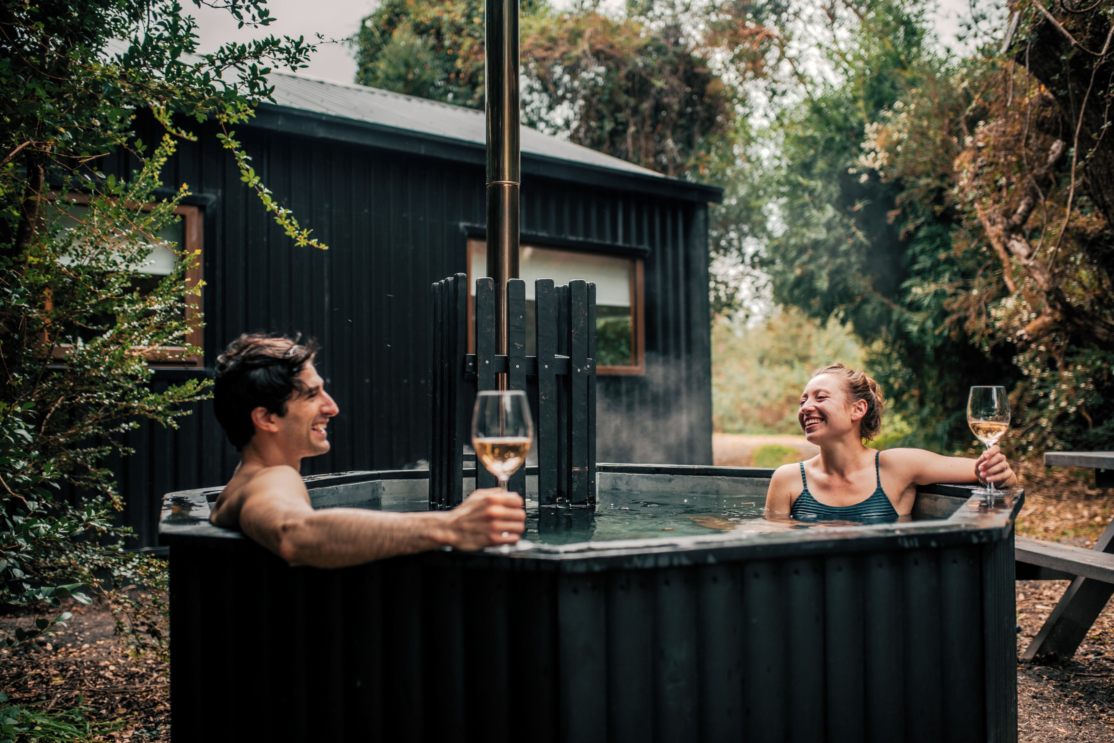 Private spa tub