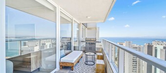 Luz de Bahía Apt in Concón · Balcony · 4 Guests