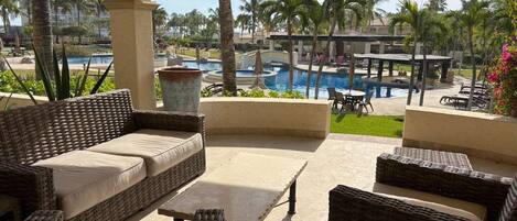 Appartement, plusieurs lits, patio, vue jardin (Las Mañanitas F4106) | Vue de la chambre