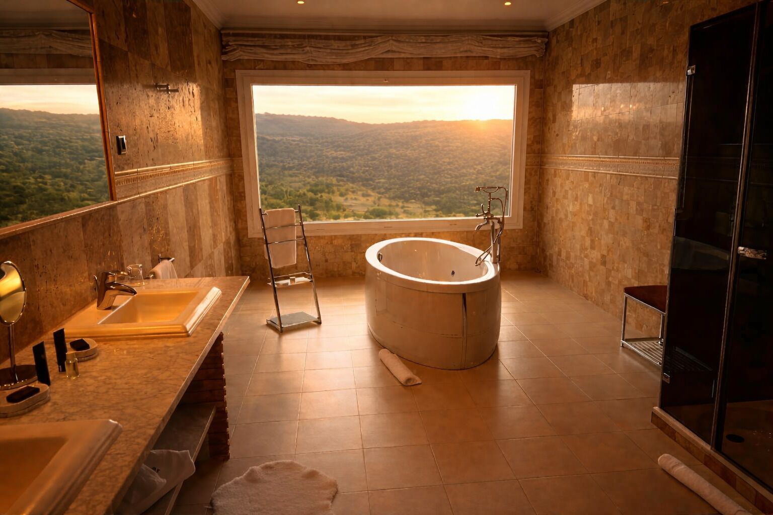 Presidential Suite, 1 King Bed, Terrace, Mountain View | Jetted bathtub